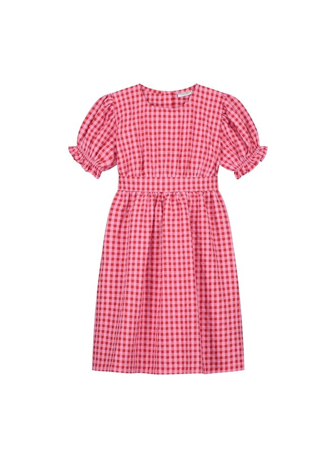 Silly Checked Dress Sunny Red - Daily Brat