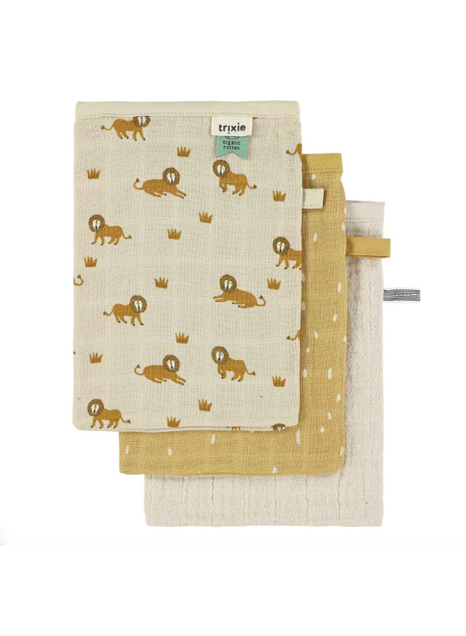 Tetra Washandjes 3 Stuks - Lively Lion - Trixie