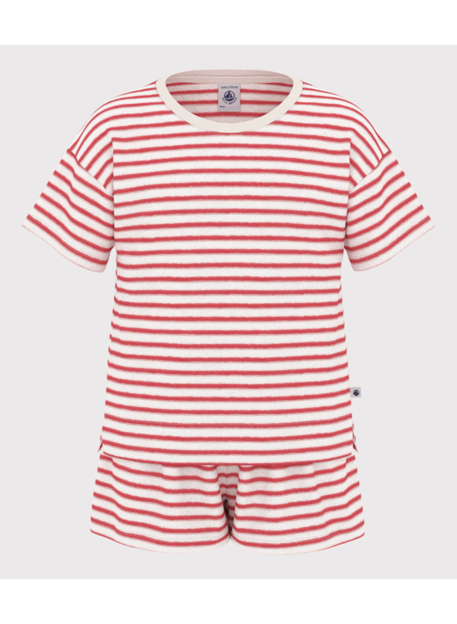 Korte Katoenen Pyjama - Gestreept Spicy - Petit Bateau