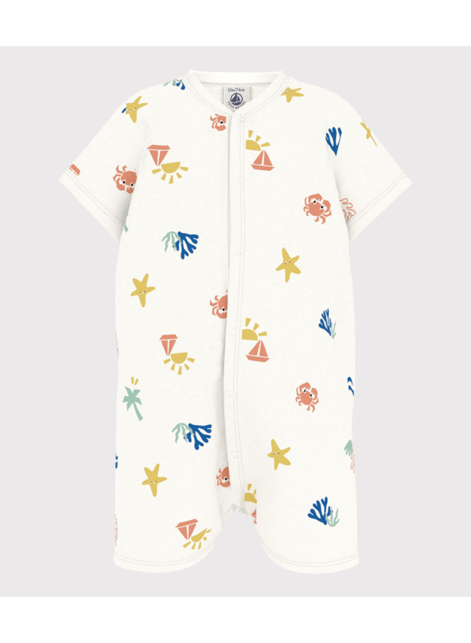 Kort Katoenen Kruippakje - Sea - Petit Bateau