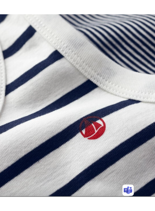 Set van 2 hemdjes met fijne strepen in katoen - Petit Bateau