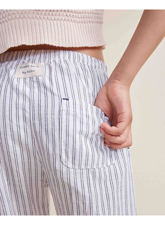 Stripes Pants - White - Buho