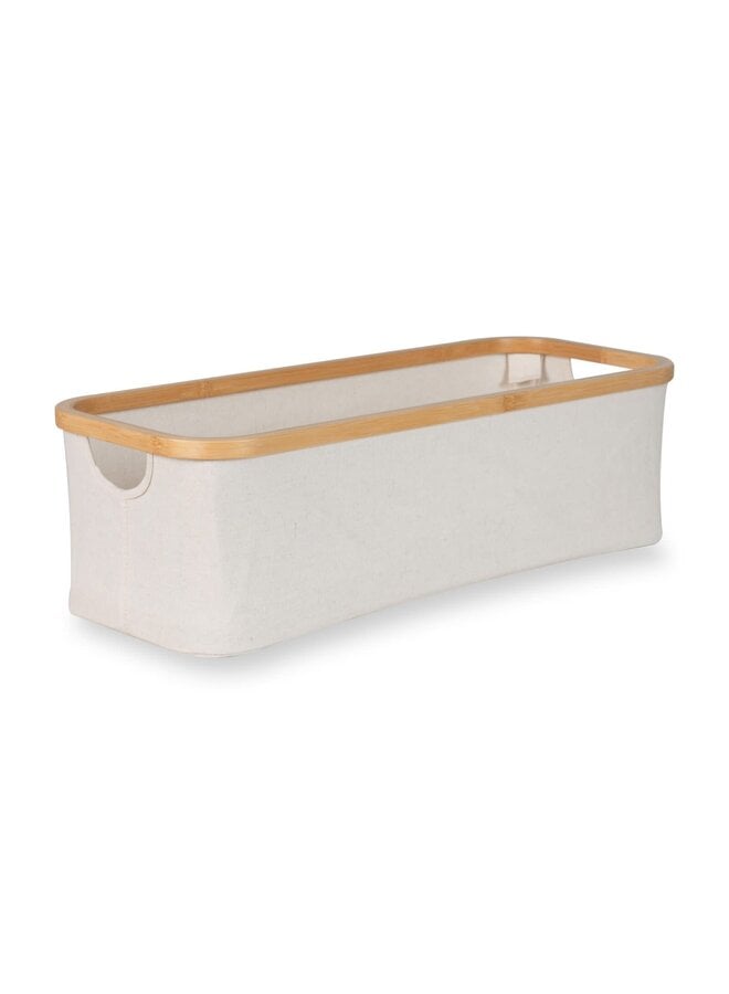 Opbergmand Luiertafel - 60x24 cm - Beige/Naturel - Quax