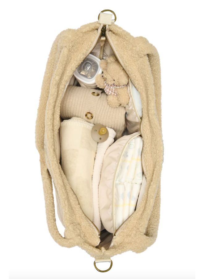 Diaper Bag - Ecru Teddy - Studio Noos