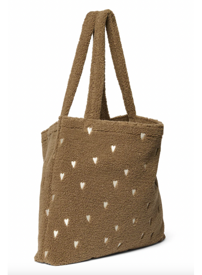 Mom Bag - Brown Teddy Hearts - Studio Noos
