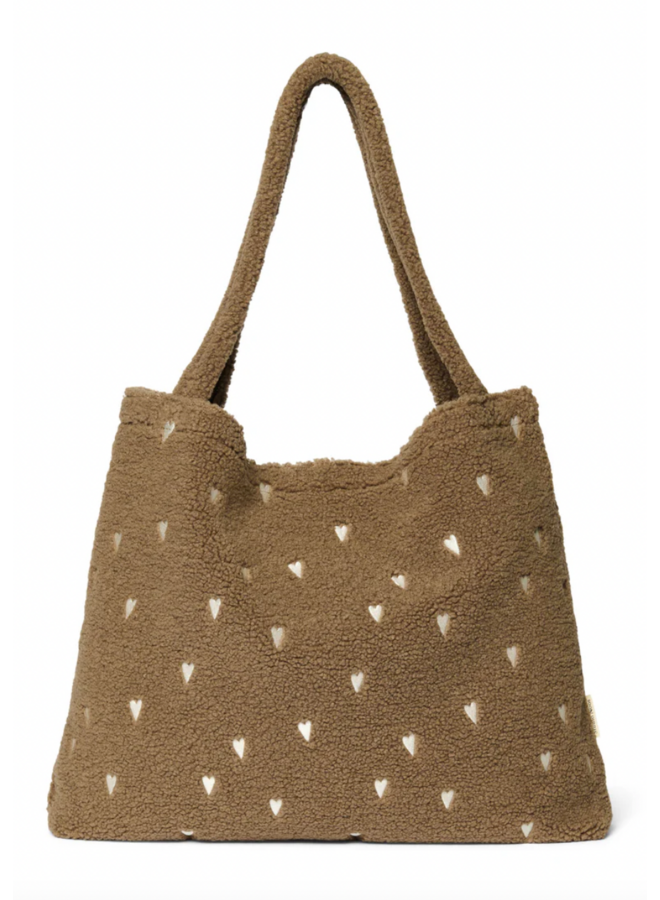 Mom Bag - Brown Teddy Hearts - Studio Noos