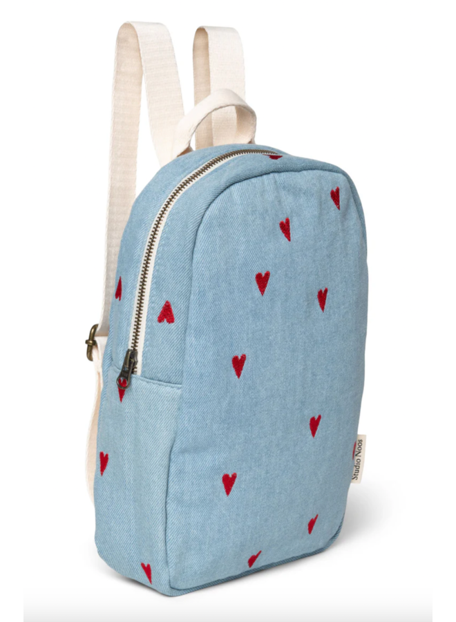 Mini Denim Hearts Rugzak - Studio Noos