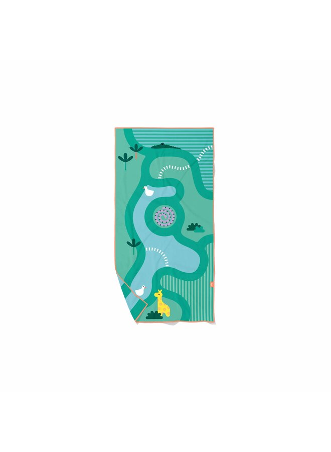 Playtowel M (140 X 70Cm) - Safari - Quut
