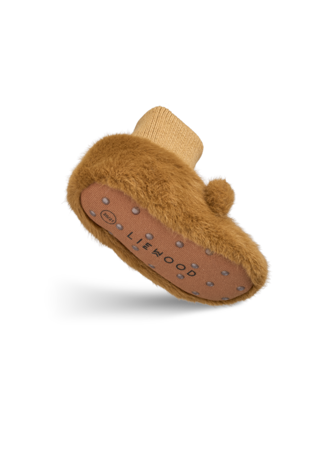 Beth Bear Plush Slipper - Golden caramel - Liewood