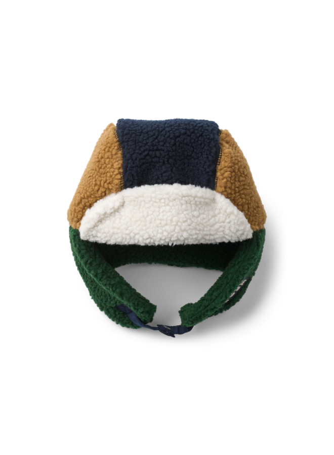 Bravo Pile Hat - Classic navy multi mix - Liewood