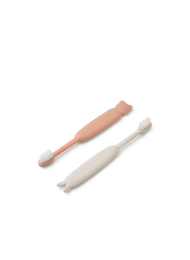 Fabio Classic Toddler toothbrush - Pale tuscany / Sandy - Liewood