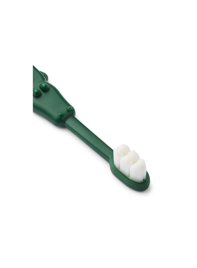 Fabio All Together Toddler Toothbrush - Yellow mellow / Garden green - Liewood