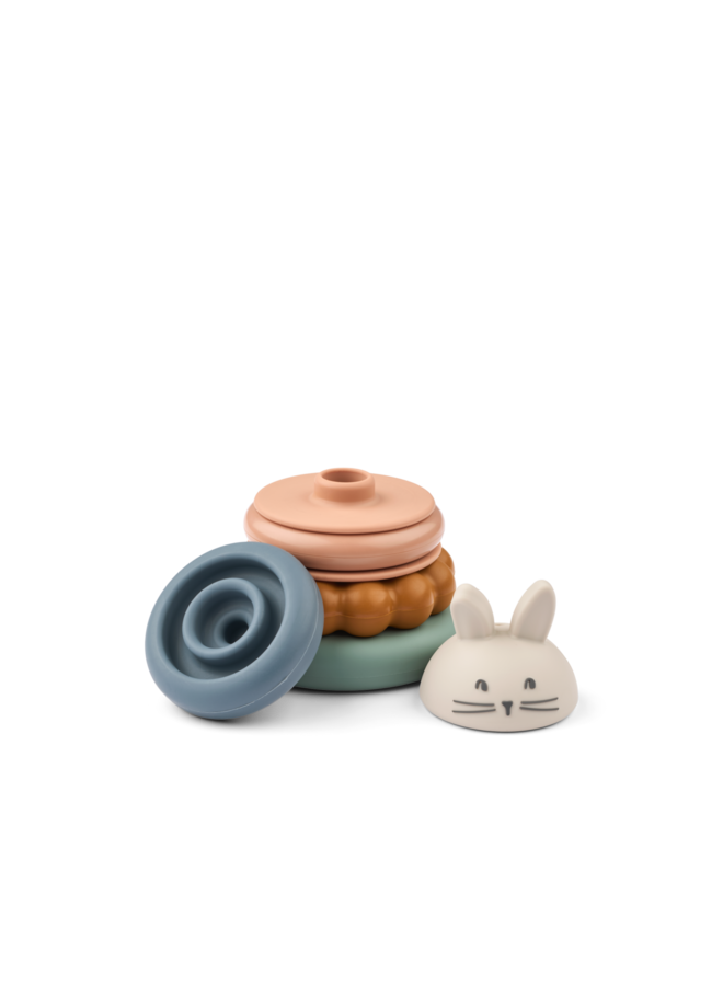 Donata Silicone Stacking Tower  - Sandy multi mix - Liewood