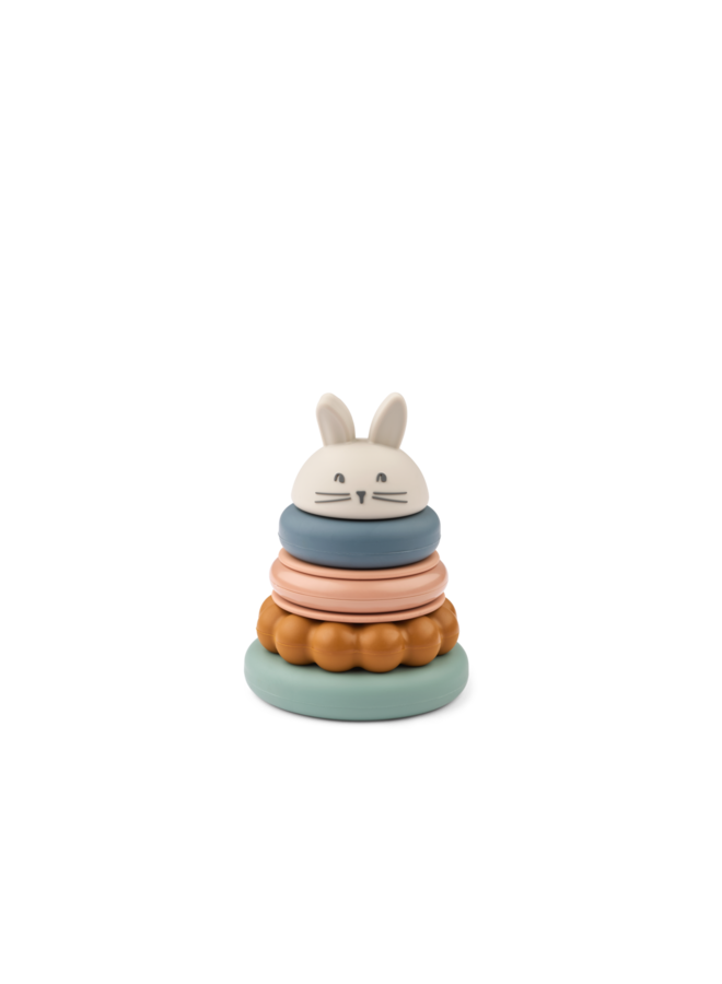 Donata Silicone Stacking Tower  - Sandy multi mix - Liewood