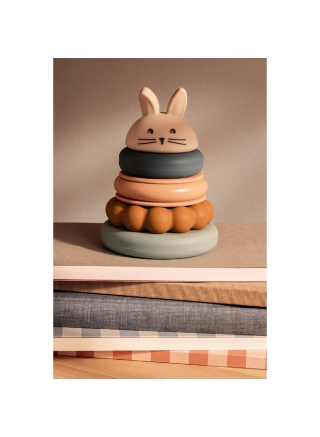 Donata Silicone Stacking Tower  - Sandy multi mix - Liewood
