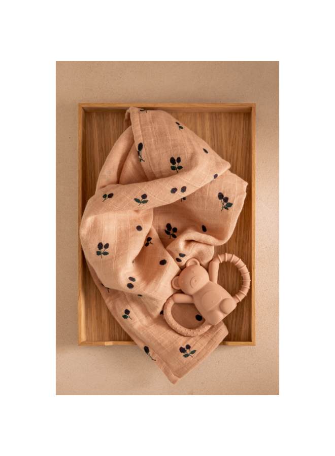 Lewis Muslin Cloth 2-Pack - Mini Berry / Pale tuscany - Liewood