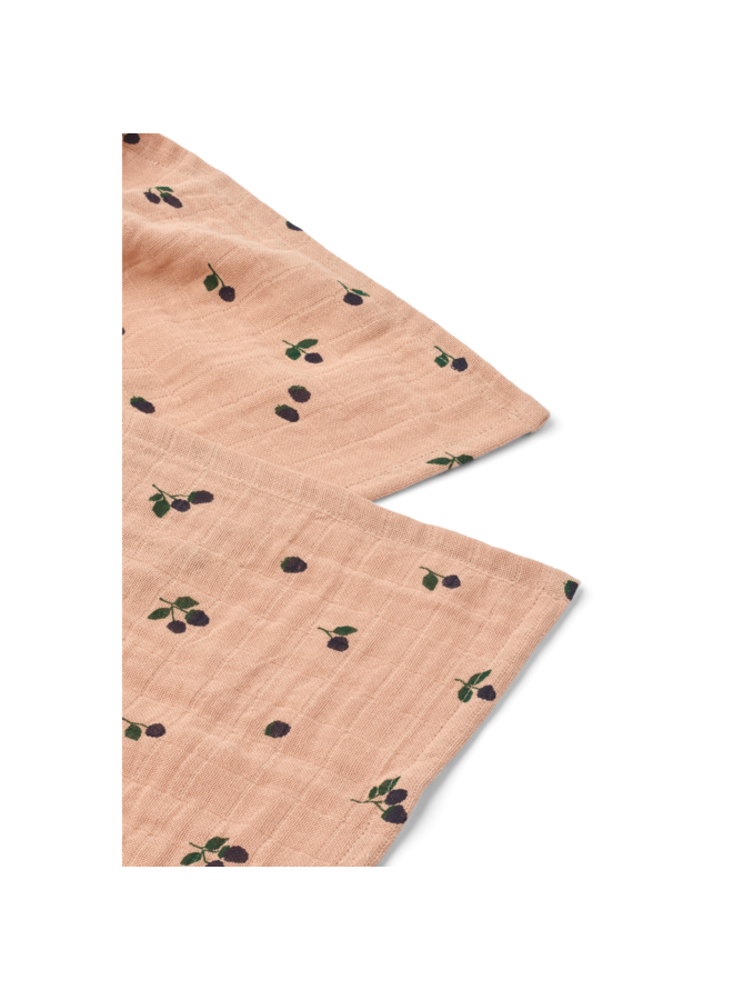 Lewis Muslin Cloth 2-Pack - Mini Berry / Pale tuscany - Liewood