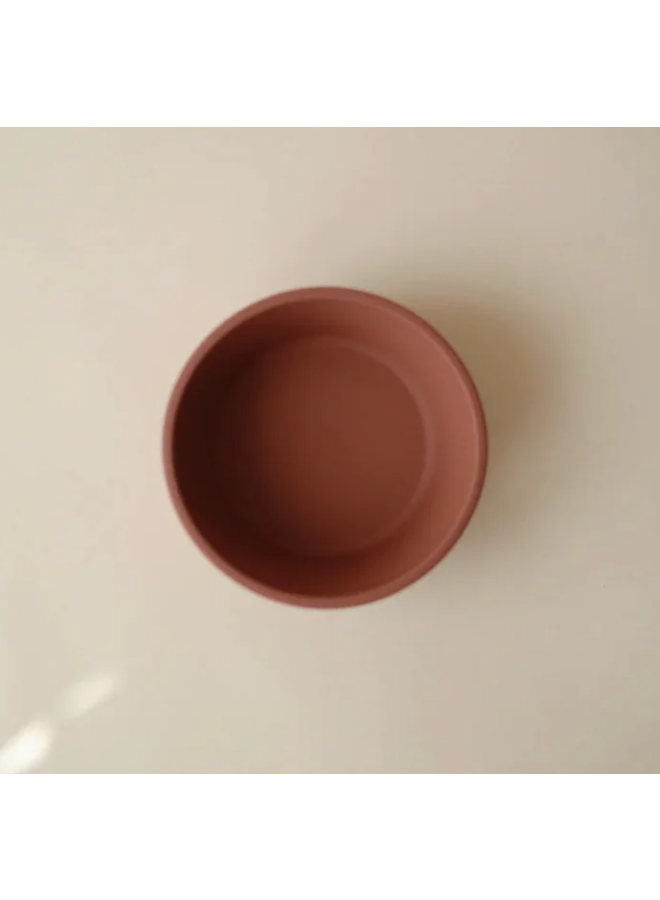 Siliconen kom met zuignap - Woodchuck - Mushie