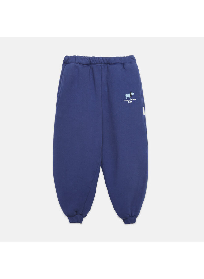 Embroidered dog sweatpants - Dark blue - Weekend House Kids