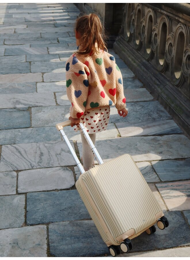 Travel Suitcase - Tea Stripe - Konges Slojd