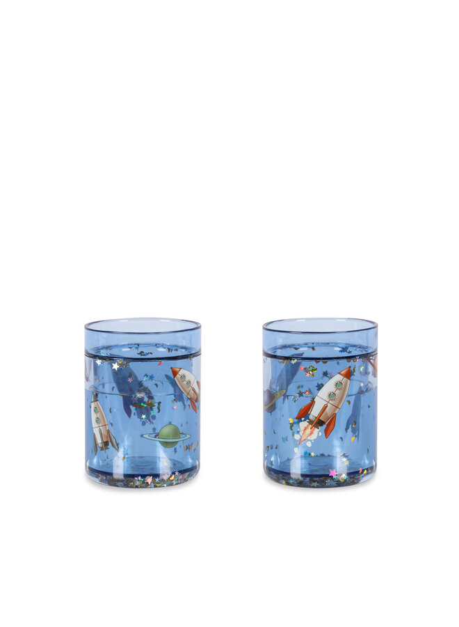 2 Pack Glitter Cups - Outer Space - Konges Slojd
