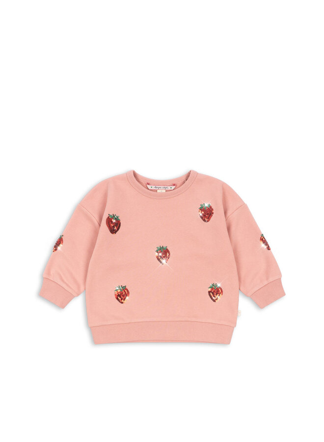 Lou Sequin Sweat Shirt - Mellow Rose - Konges Slojd