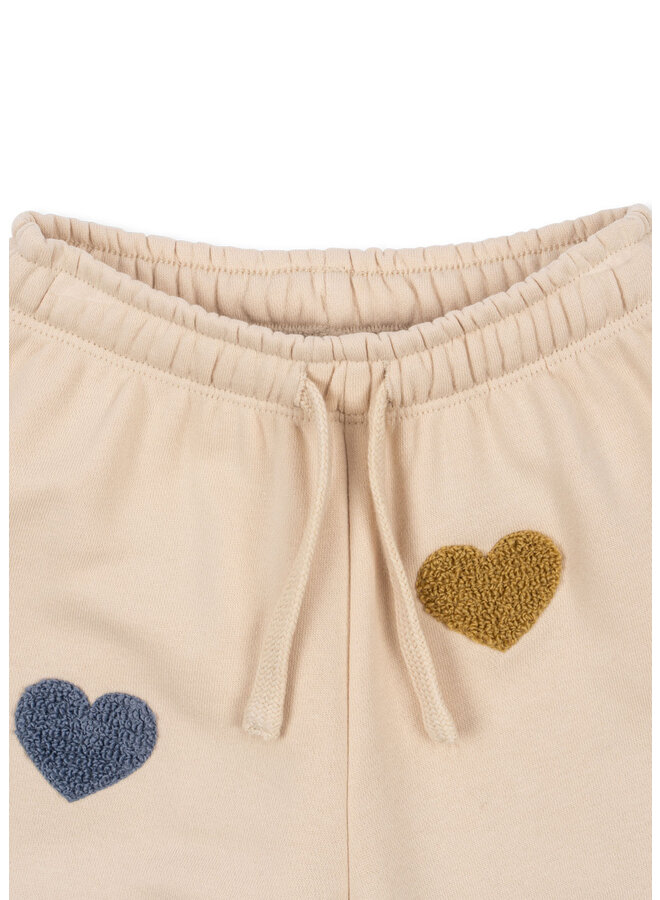 Lou Terry Sweat Pants - Multi Heart - Konges Slojd