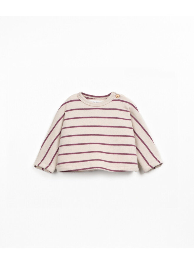 Striped Jersey Sweater - Amora - Play Up