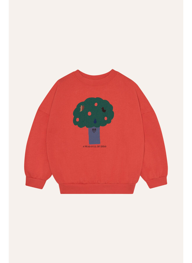 Big Tree Sweatshirt - Red - The Campamento