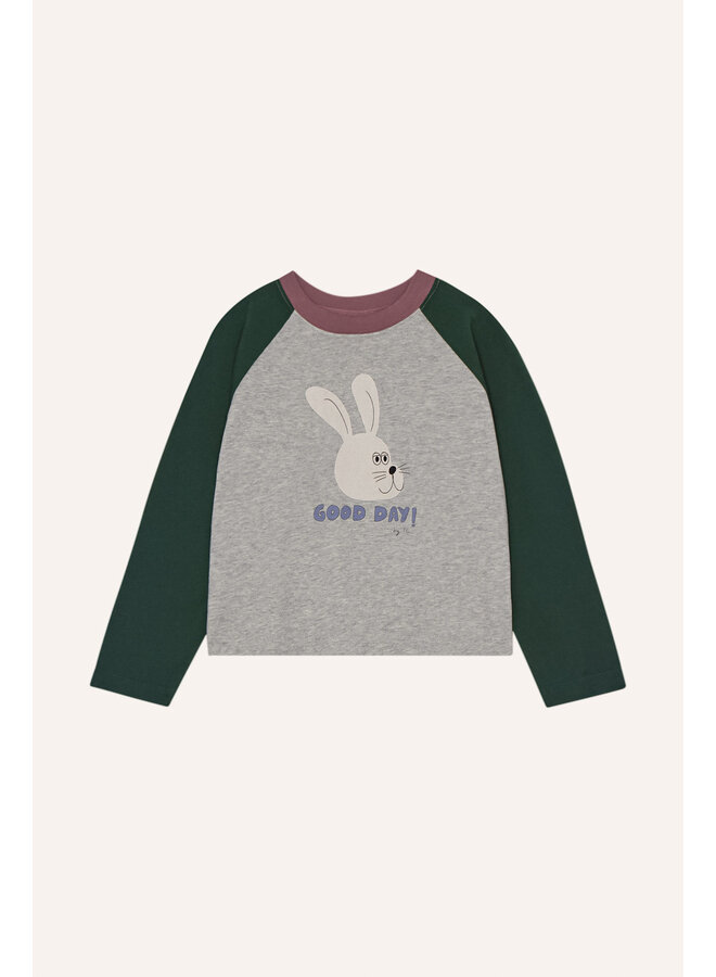 Rabbit Good Day Tshirt - Grey - The Campamento