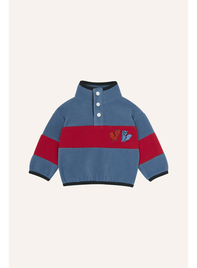 Color Block Polar Baby Sweatshirt - Blue - The Campamento