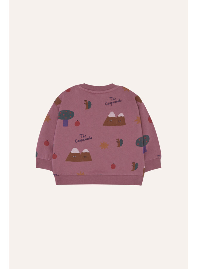 Mountains Purple Baby Sweatshirt - The Campamento