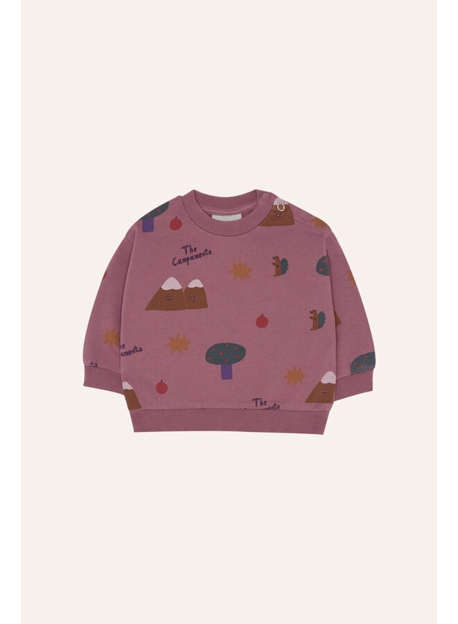 Mountains Purple Baby Sweatshirt - The Campamento