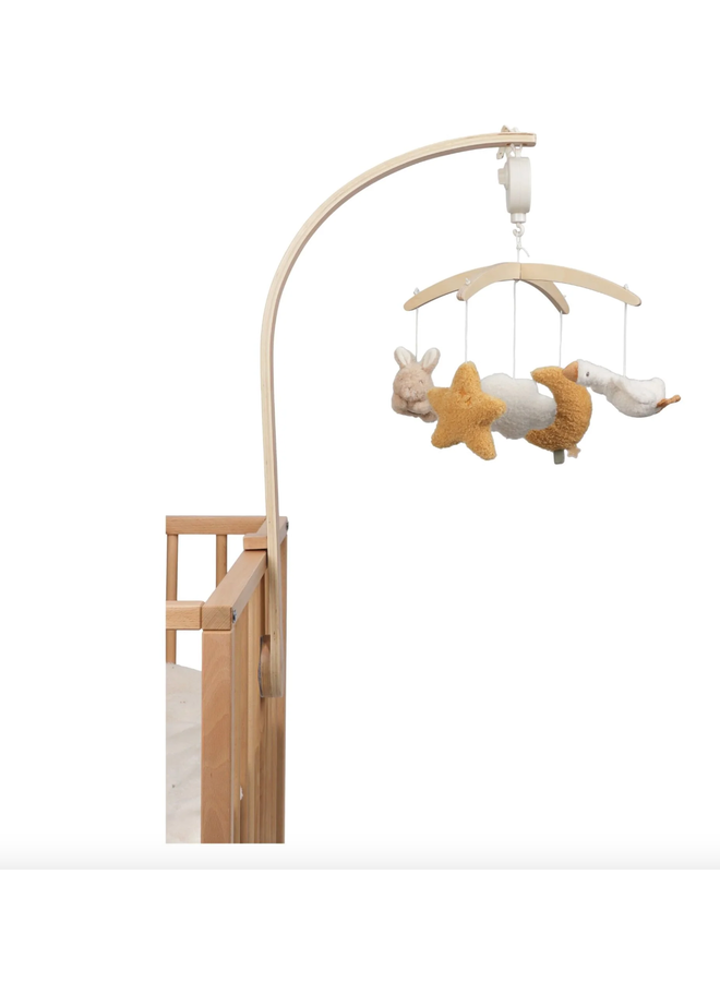 Mobieltje & mobieltjeshouder - Beige Newborn Natural - Little Dutch