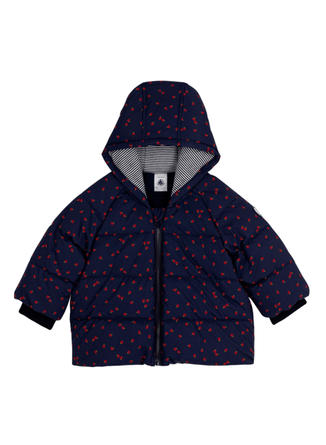 Gewatteerde jas - Appeltjes - Petit Bateau