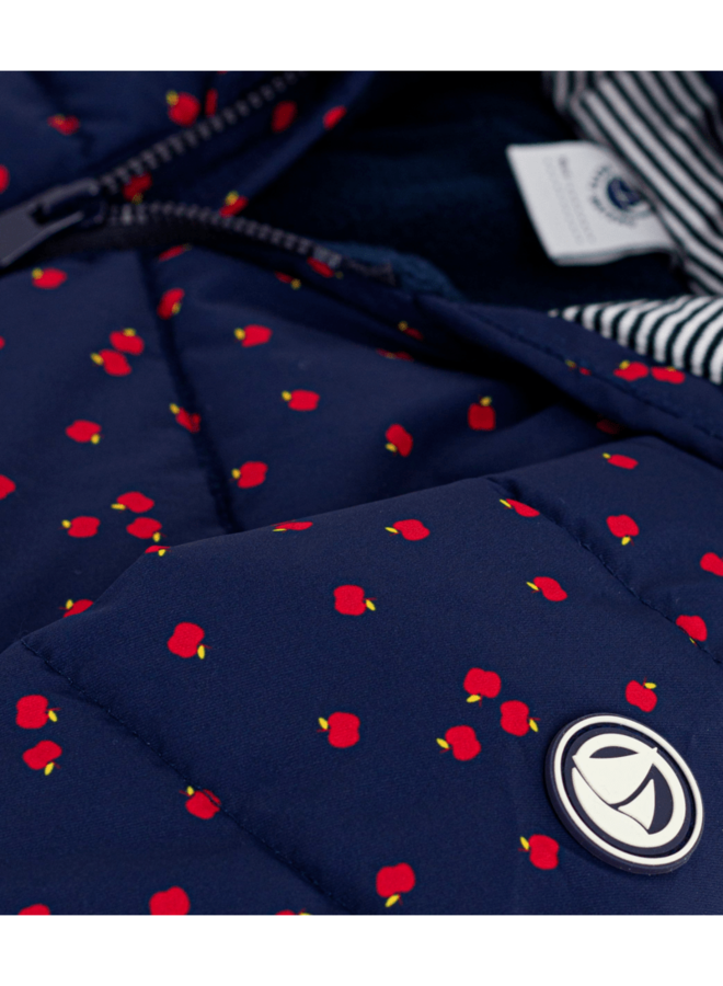Gewatteerde jas - Appeltjes - Petit Bateau