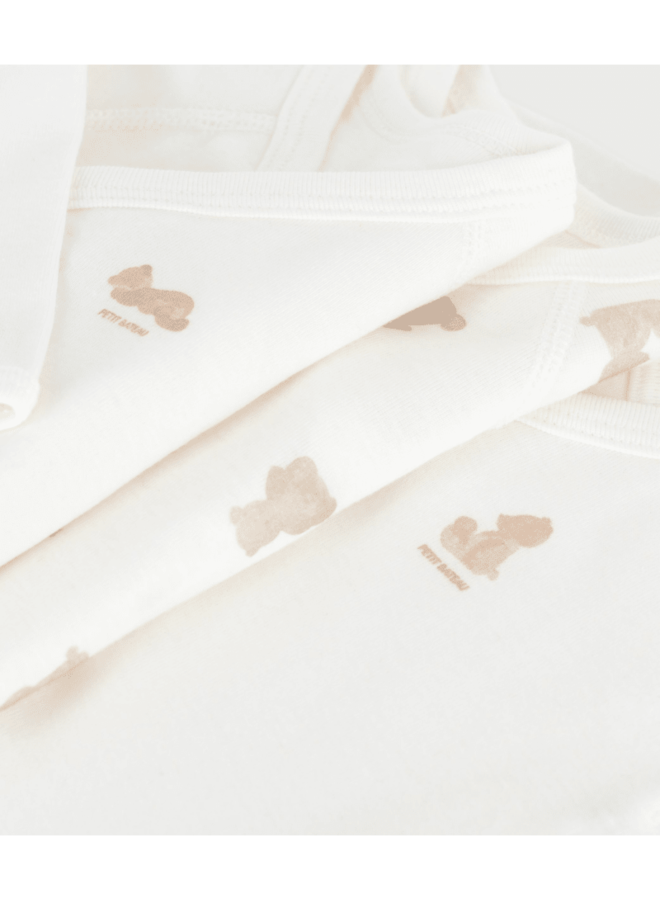 Set van 3 body’s - Teddy bear - Petit Bateau