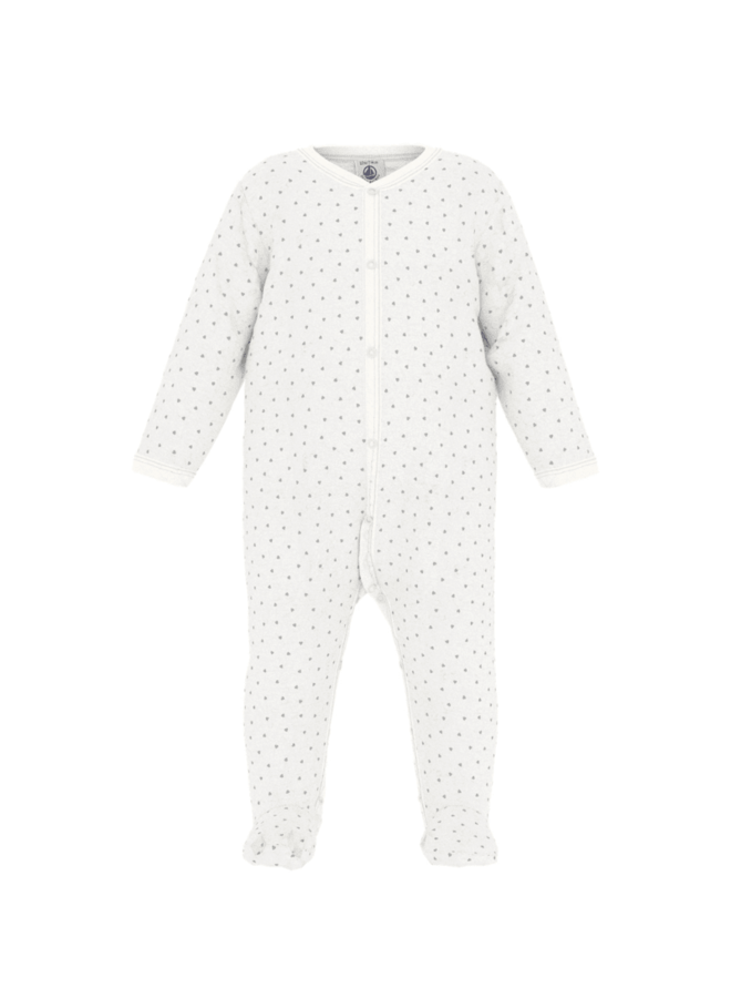 Babypyjama - Marshmallow/Mistigri - Petit Bateau
