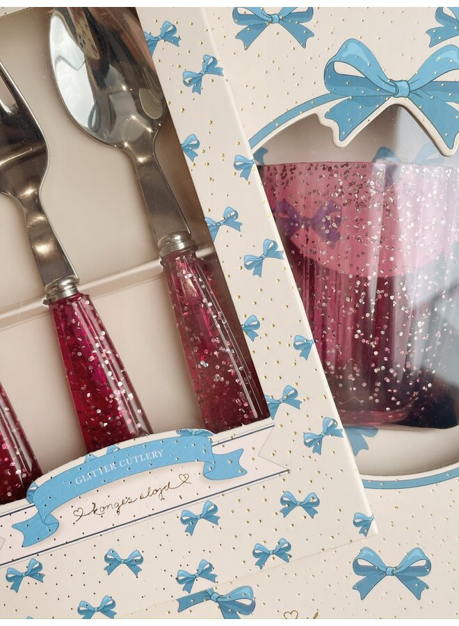 Glitter Cutlery - Sparkling Blush - Konges Slojd