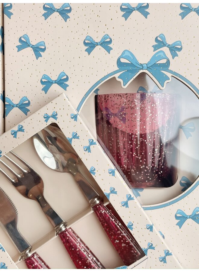 Glitter Cutlery - Sparkling Blush - Konges Slojd