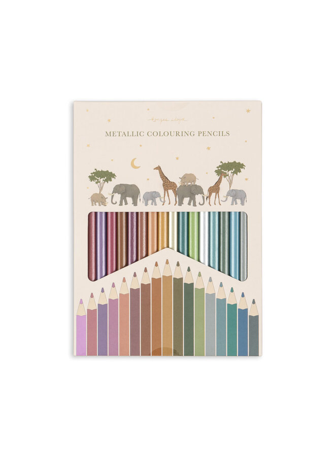 Metallic Coloring Pencils - Multi - Konges Slojd