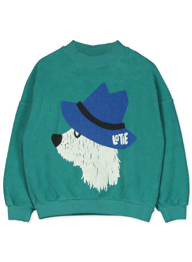 Teddy Sweater - Chill Dog Green - Lotiekids