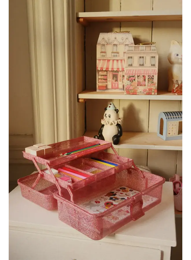 Creative Art Caddy - Glitter Rose - Konges Slojd