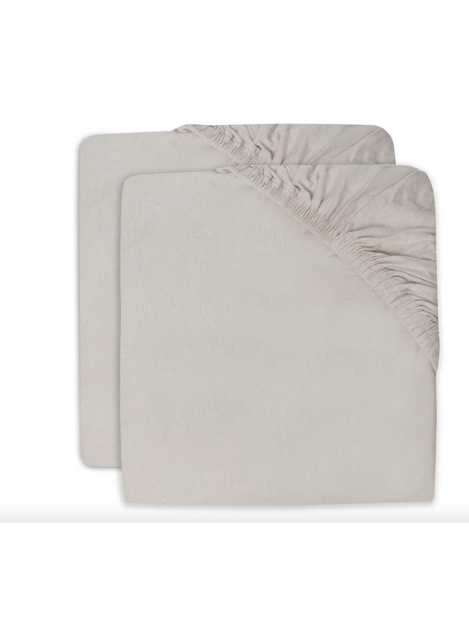 2- pack - hoeslaken Jersey 40/50x80/90 - Nougat - Jollein