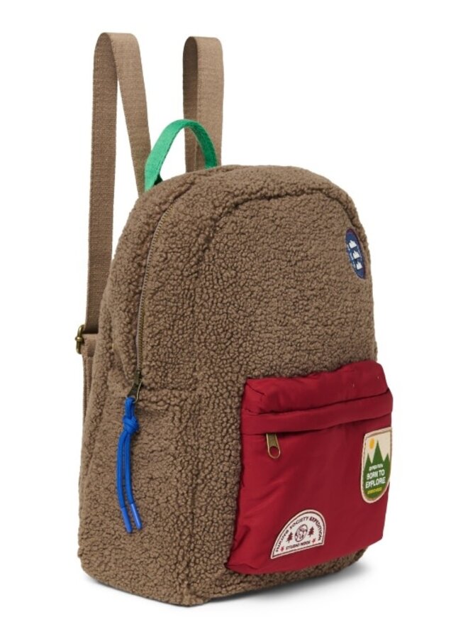 Teddy Midi Backpack - Brown Burgundy - Studio Noos