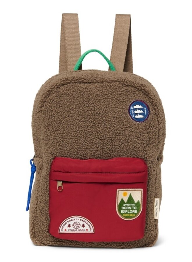 Teddy Midi Backpack - Brown Burgundy - Studio Noos