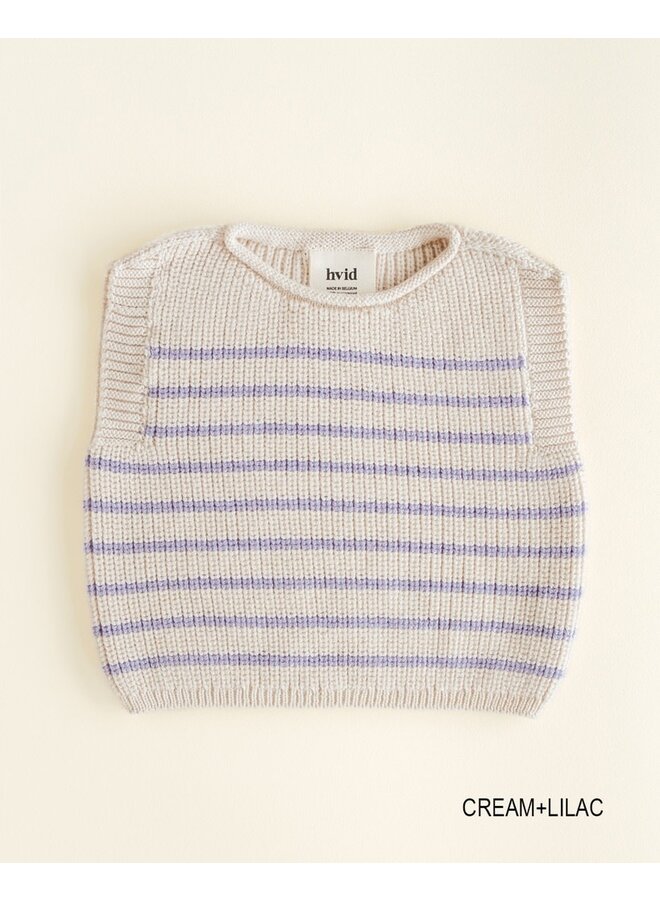 Vest Harvey - Cream/Lila - HVID