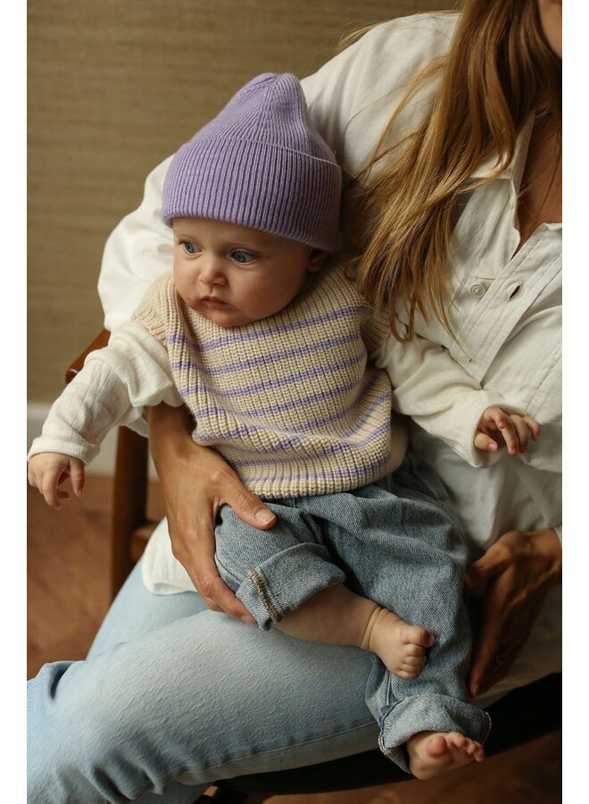 Vest Harvey - Cream/Lila - HVID