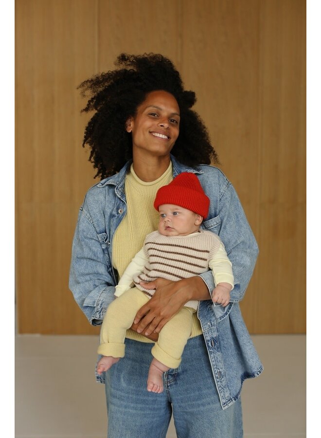 Vest Harvey - Cream/Mocha - HVID