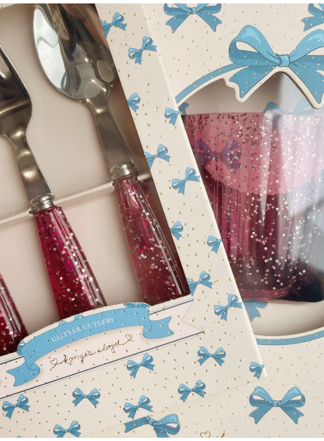 Glitter Cutlery - Sparkling Blush - Konges Slojd